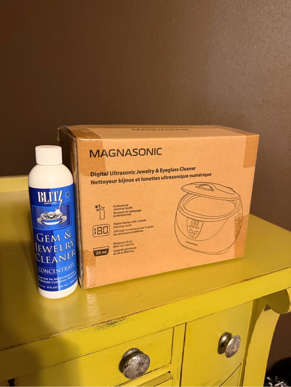 Silver Ultrasonic Jewelry and Eyeglass Cleaner - Picture 3 of 3